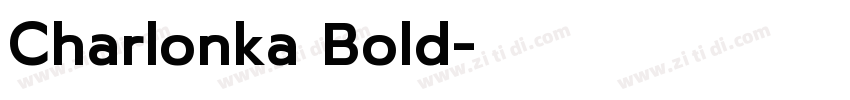 Charlonka Bold字体转换